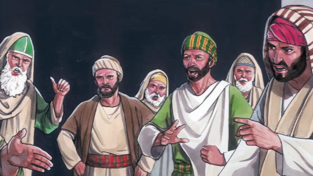 Фарисеи допрашивают исцеленного слепорожденного