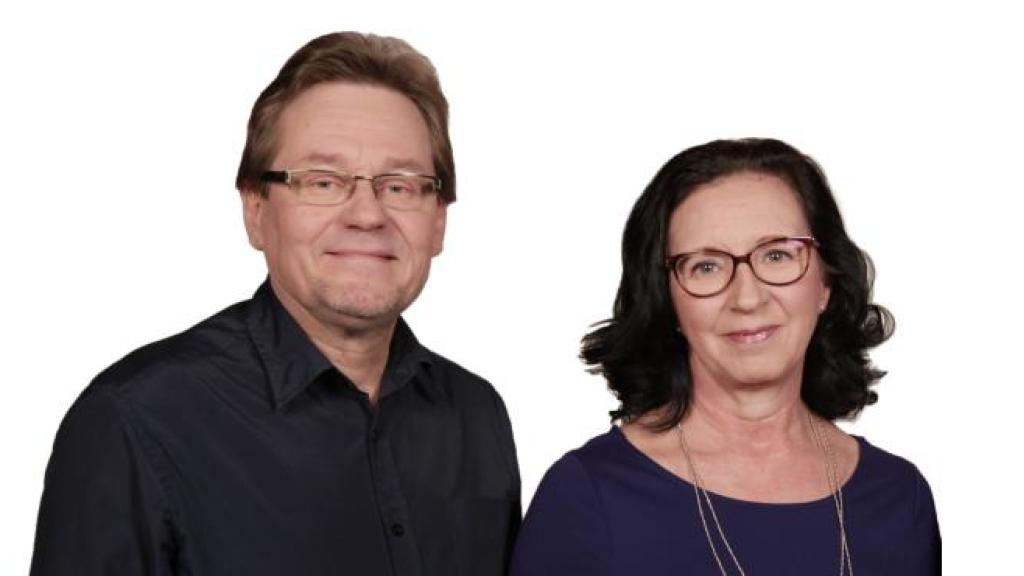 Anne Keskinen sekä Kyösti ja Irma Frestadius