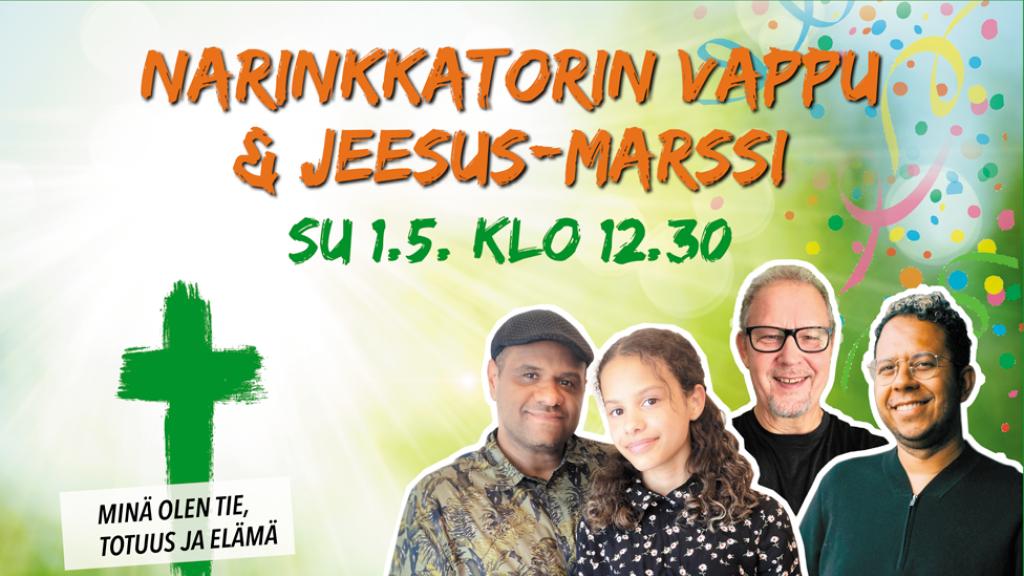 Narinkkatorin vappu ja Jeesus-marssi 2022