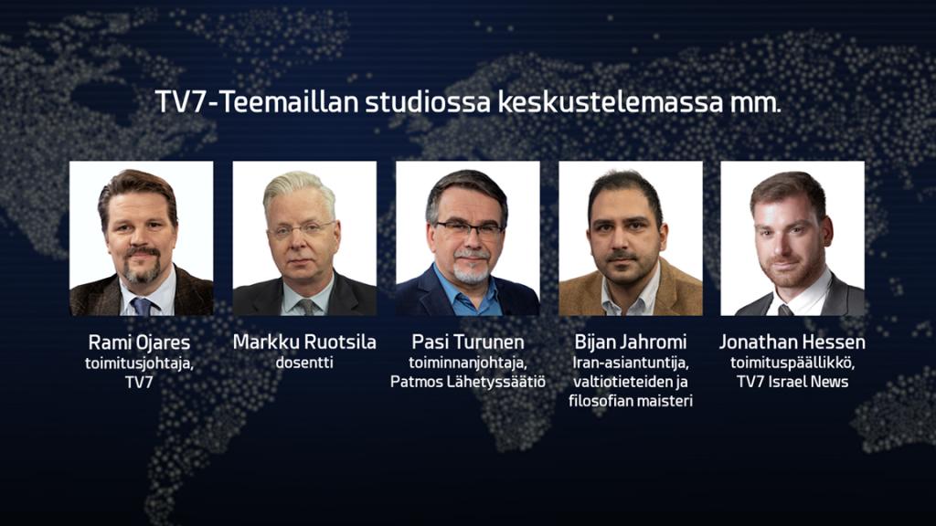TV7-teemailta Polttopisteessä Iran Huomenna, klo 18.30