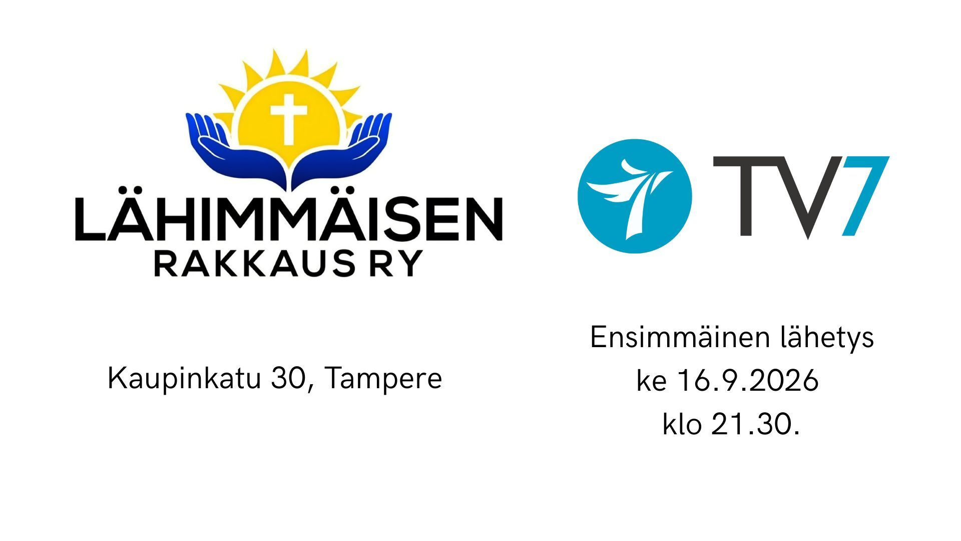 Romanit uskon tiellä-ohjelman nauhoitus Tampereella 12.9.2026.